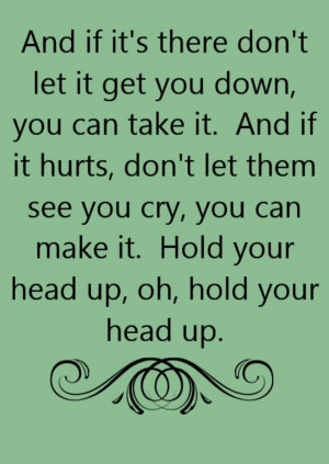 Argent - Hold Your Head Up - song lyrics, song quotes, songs, music ...