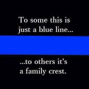 Blue Line Family Crest. Police Lives Matter