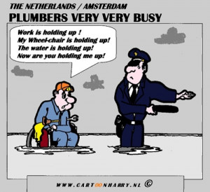 Cartoon: A Busy Plumber (medium) by cartoonharry tagged plumber ...