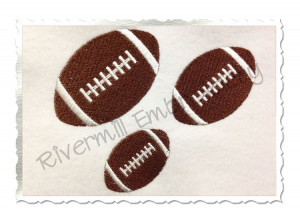 Small Football Machine Embroidery Design