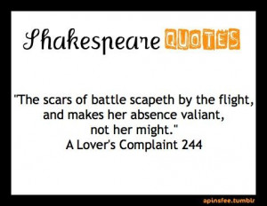 shakespeare #WilliamShakespeare #scars #battle #absence #valiant