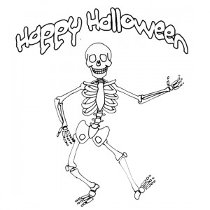 Halloween Skeleton Coloring Pages