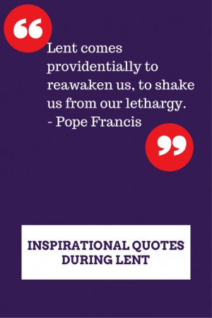 inspirational quotes during lent