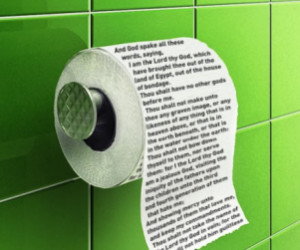 Bible quotes on toilet paper upsets Christian clergy