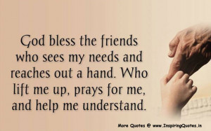 God Bless the Friend Friends Quotes Thoughts Sayings Image Suvichar
