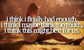 Moving on and letting go