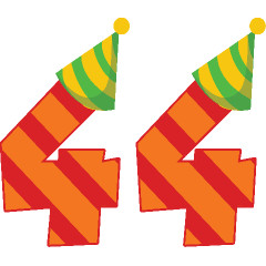 44th Birthday Greeting Cards Note Card Template Designs Picture