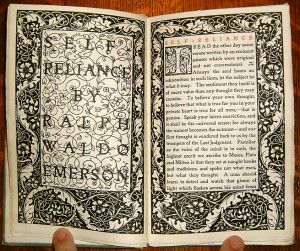 self reliance by ralph waldo emerson printed 1901 52 of 370 copies ...
