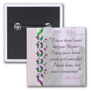 Jane Austen Quote - Persuasion Button