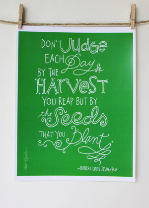 Robert Louis Stevenson Quote - Digital Print Mini Poster