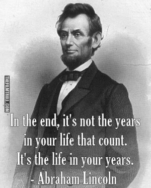 Abraham Lincoln’s quote about life - The Filmtroll