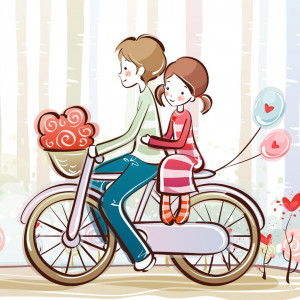 IPad Wallpapers Biker Couple 2 Love Mini