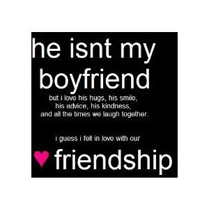 fell in love with our friendship!