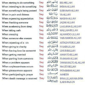 Remember Allah in Everything
