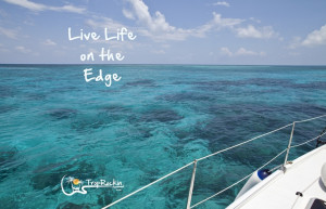 Live Life on the Edge. Beach Quotes.
