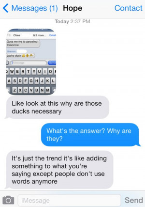 She went on to tell me she sends an emoji of a rocket ship next to a ...