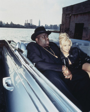 New York, New York, USA — Rapper Notorious B.I.G. and his Wife Faith ...