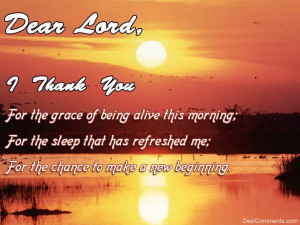 Dear Lord I Thank You