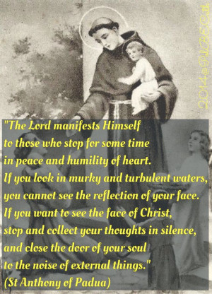 St Anthony of Padua (or of Lisboa/Lisbon) - apropos the readings today ...
