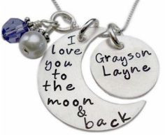the Moon and Back Necklace. I Love You to the Moon and Back Necklace ...