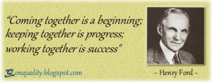 Quote of the Month: Coming together...