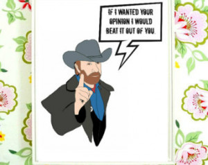 Chuck Norris Walker Texas Ranger Quote 8x10 Printable Art