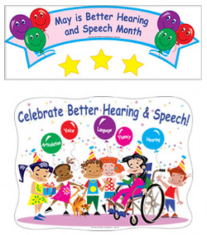 celebrate better hearing and speech bulletin board set grades k and up ...