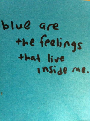 quote sad blue vertical
