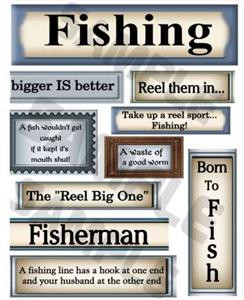 Details about Printable Scrapbook Sayings..Fishi ng #2