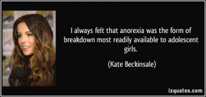 Quotes About Anorexia