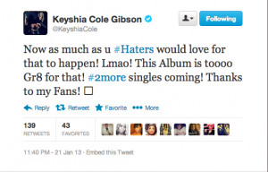 Keyshia Cole: ‘No More Singles From ‘Woman To Woman’
