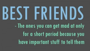 The importance of best friends