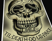 Til' Death Do Us Part Tattoo Pr int ...