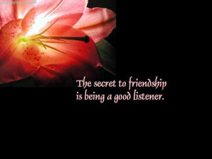 The Secret To Friendship Is Being A Good Listener