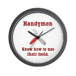 Handyman Funny Wall Clock