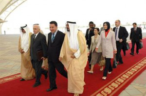 Turkish Foreign Minister Ali Babacan received at Kuwait International