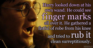 ... ... Share your favorite out-of-context Harry Potter rude quote below
