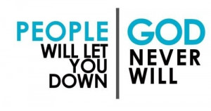 PEOPLE will let YOU down