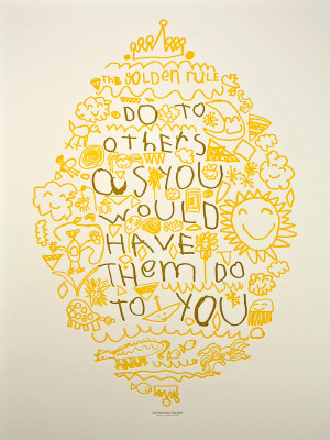 Golden Rule Poster, by Koen, age 6