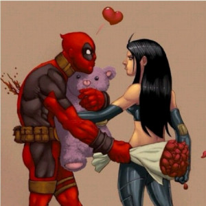 Love hurts! Happy Valentine's Day X-23/DEADPOOL style.