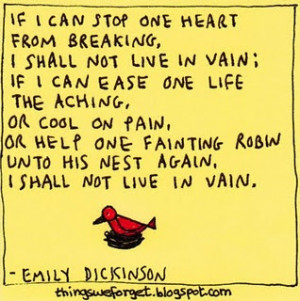 Emily Dickinson (memorized this at young age and never forgot it ...