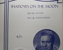 1938 Shadows On The Moon Gus Kahn S igmund Romberg Song Book Sheet ...