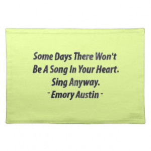 Emory Austin Inspirational Quote Motivational Word Placemats