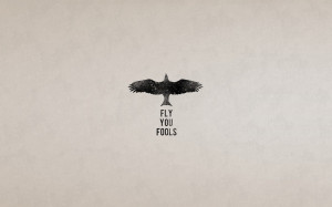 minimalistic Gandalf birds text quotes eagles The Lord of the Rings ...