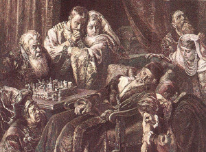 Ivan the Terrible plays one last game of chess, then dies