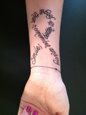 Smile; better to forget than remember and cry.” Art by Von at ...