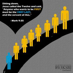 Sitting down, Jesus called the Twelve and said, “Anyone who wants to ...