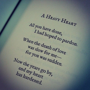 Heavy Heart by Lang Leav, Love & MisadventureLeaves Poetry, Quotes ...