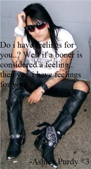 Ashley Purdy quote feelings by 4evercrazy