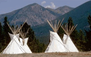 The surrounding area is full with Native Americans of every tribe ...